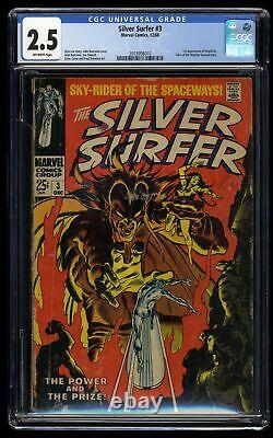 Silver Surfer #3 CGC GD+ 2.5 Off White 1st Appearance Mephisto! Marvel 1968