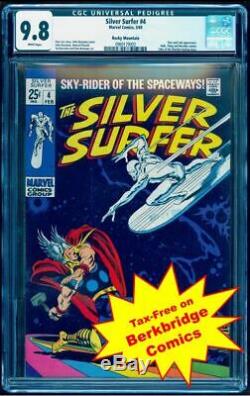 Silver Surfer #4 Cgc 9.8 Rocky Mountain Pedigree White Pages 0960179003