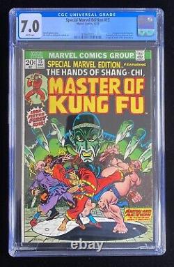 Special Marvel Edition #15 Cgc 7.0 (12/73) 1st App Shang-chi White Pages