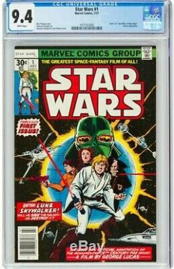 Star Wars #1 CGC 9.4 WHITE PAGES! 1977 Marvel Comics