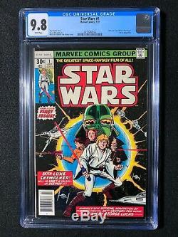 Star Wars #1 CGC 9.8 (1977) Part 1 of Star Wars A New Hope WHITE pages