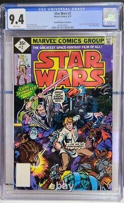 Star Wars #2 1977 Reprint Marvel WHITE PAGES CGC Graded 9.4 near perfect