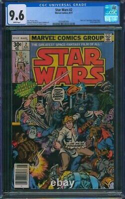 Star Wars #2? CGC 9.6 WHITE? 1st Obi Won Han Solo Chewbacca Marvel Comic 1977