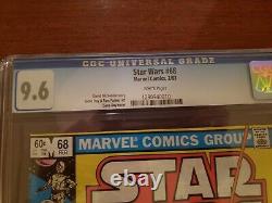 Star Wars #68 CGC 9.6. White Pages, 1983 Marvel Comics