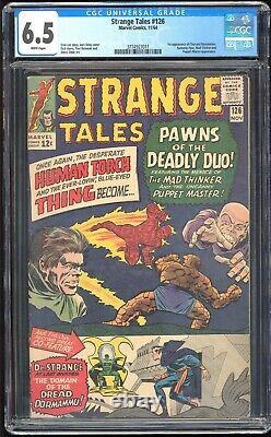 Strange Tales #126 Marvel 1964 CGC 6.5 FN+ White 1st Dormammu and Clea MCU