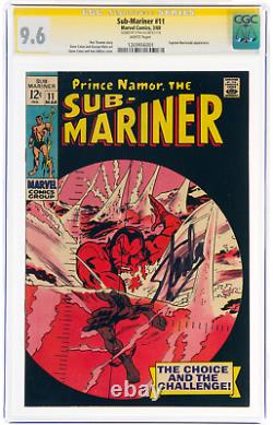 Sub-Mariner #11 CGC 9.6 White pages Signature Series Stan Lee Signed Marvel 1969