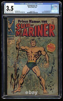 Sub-Mariner (1968) #1 CGC VG- 3.5 Cream To Off White Origin Retold! Marvel 1968