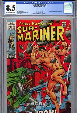 Sub-Mariner #20 (1969) Marvel CGC 8.5 OWithWhite Doctor Doom