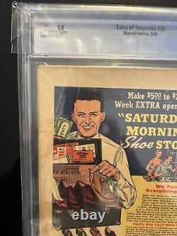 TALES OF SUSPENSE #39 CGC 2.0 MARVEL MARCH 1963 OFF-WHITE 1st IRON MAN