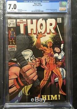 THOR #165 MARVEL COMICS 1969 CGC 7.0 WHITE PAGES 1st APPEARANCE OF WARLOCK (HIM)