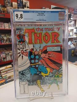 THOR #365 (Marvel, 1986) CGC Graded 9.8 THROG WHITE Pages