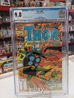 THOR #366 (Marvel, 1986) CGC Graded 9.8 THROG WHITE Pages