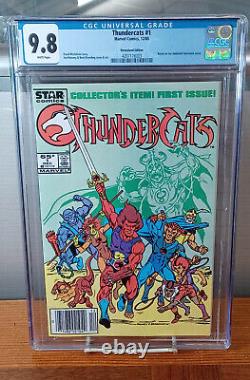 THUNDERCATS #1 NEWSSTAND (Marvel Comics, 1985) CGC Graded 9.8 White Pages
