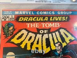 TOMB OF DRACULA #1 CGC 7.5 White Pages 1st App Neal Adams Cover -Exc Case