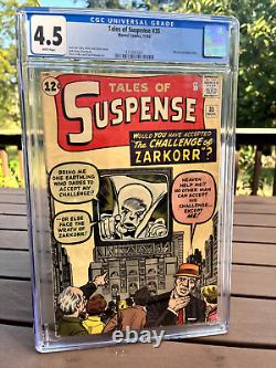 Tales Of Suspense #35 CGC 4.5 White Pages (KEY Watcher Prototype) Marvel 1962