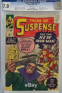 Tales Of Suspense #48 Cgc 7.0 New Iron Man Armor White Pages