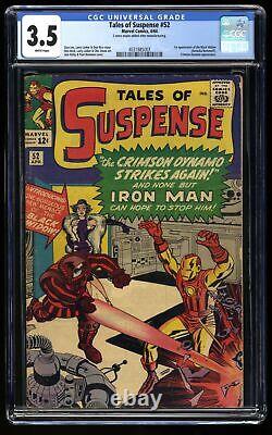 Tales Of Suspense #52 CGC VG- 3.5 White Pages 1st Black Widow! Marvel 1964