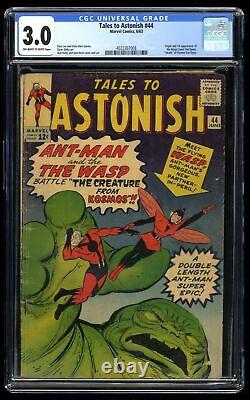 Tales To Astonish #44 CGC GD/VG 3.0 Off White to White 1st Wasp! Marvel 1963
