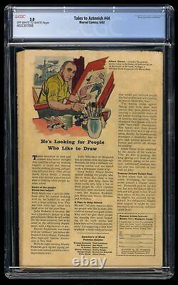 Tales To Astonish #44 CGC GD/VG 3.0 Off White to White 1st Wasp! Marvel 1963