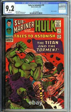 Tales To Astonish #79 Cgc 9.2 White Pages // Hulk Vs Hercules Marvel 1966
