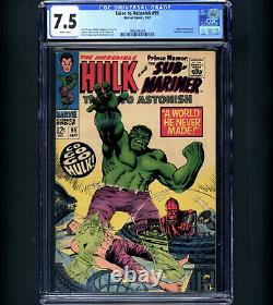 Tales To Astonish #95 CGC 7.5 1ST STINGRAY Sub-Mariner Hulk Marvel 1967 WHITE Pg