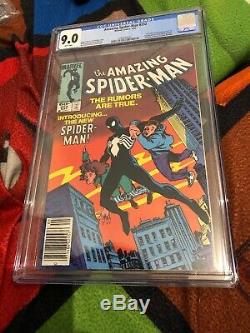 The Amazing Spider-Man #252 CGC 9.0 White Pages 1st App Black Suit Marvel Comics