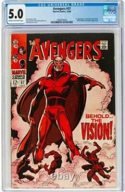 The Avengers #57 (Marvel, 1968) CGC VG/FN 5.0 Cream to off-white pages
