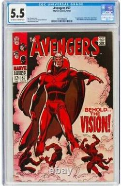 The Avengers #57 (Marvel, 1968) CGC VG/FN 5.5 Cream to off-white pages