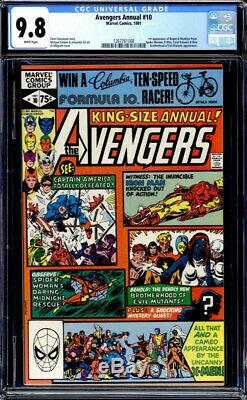 The Avengers Annual #10 9.8 CGC NM/MT White Pgs 1st App Rogue (Nov 1981, Marvel)