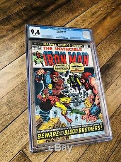 The Invincible Iron Man 55 CGC 9.4 WHITE PGS 1st APP of Thanos! WORLWIDE SHIP