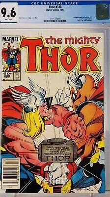 The Mighty THOR #338 Marvel 1983 CGC 9.6 White Pages 2nd Beta Ray Bill