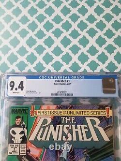 The Punisher #1 (1987) Marvel CGC 9.4 White Pages
