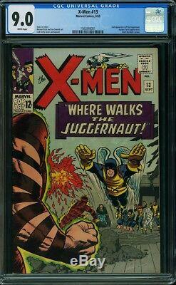 The X-Men #13 CGC 9.0 ICE COLD WHITE PAGES 2nd App. The Juggernaut Movie Comic