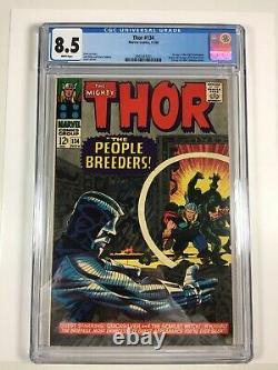 Thor #134 CGC 8.5 (Marvel Comics 1966) 1st High Evolutionary, WHITE PAGES