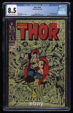 Thor #154 CGC VF+ 8.5 Off White to White 1st Appearance Mangog! Marvel 1968