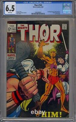 Thor #165 Cgc 6.5 1st Him Warlock White Pages