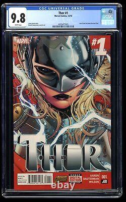 Thor #1 CGC NM/M 9.8 White Pages 1st Appearance Lady Jane as Thor! Marvel
