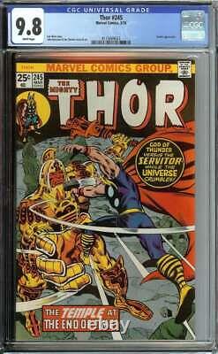 Thor #245 Cgc 9.8 White Pages // 1st App He Who Remains Marvel 1976