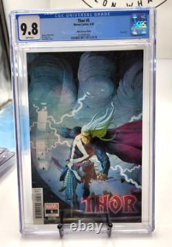 Thor #5 Ribic Variant CGC 9.8 White Pages First Black Winter Marvel 2020