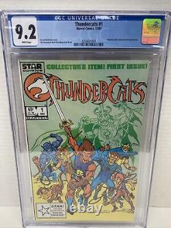 Thundercats #1 CGC 9.2 NM- White Pages Marvel/Star comics 1985 1st appearance