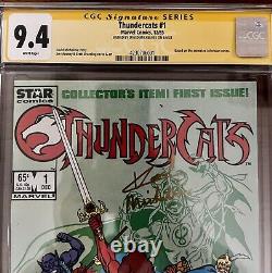 Thundercats #1 CGC 9.4 Signed White Pages Marvel/Star comics 1985 1st appearance