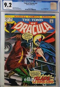 Tomb Of Dracula #10 Cgc 9.2 1st Blade White Pages 012