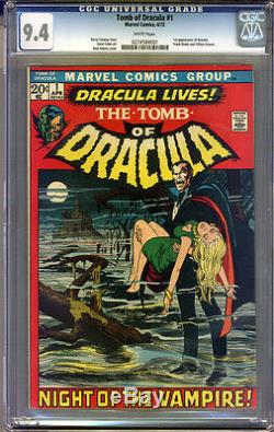 Tomb of Dracula #1 CGC 9.4 NM WHITE Pages Universal CGC #0274584001