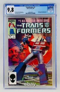 Transformers #1 CGC 9.8 White Pages First Autobots Decepticons App Origin NM/MT