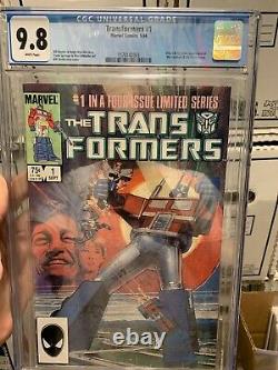 Transformers #1 CGC 9.8 White Pages First Autobots Decepticons App Origin NM/MT