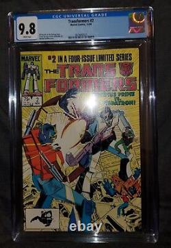 Transformers #2 from 1984 CGC 9.8 NM/M White Pages Marvel Comics