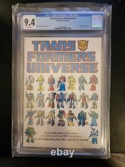 Transformers Universe Tpb Cgc 9.4 Marvel 1st Print 1987 Graphic Novel White Page
