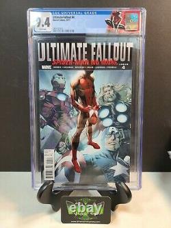 Ultimate Fallout #4 Cgc 9.4 1st Full Appearance Miles Morales White Pages 2011
