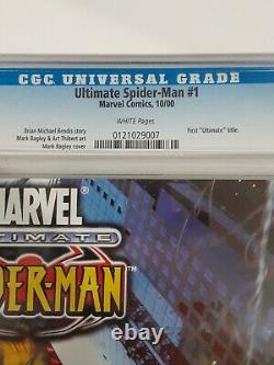 Ultimate Spider-Man # 1 CGC 9.6 NM+ Universal 1st Ultimate Spider-Man White Page
