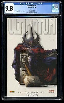 Ultimatum #1 CGC NM/M 9.8 White Pages 1100 Finch Variant Magneto Marvel